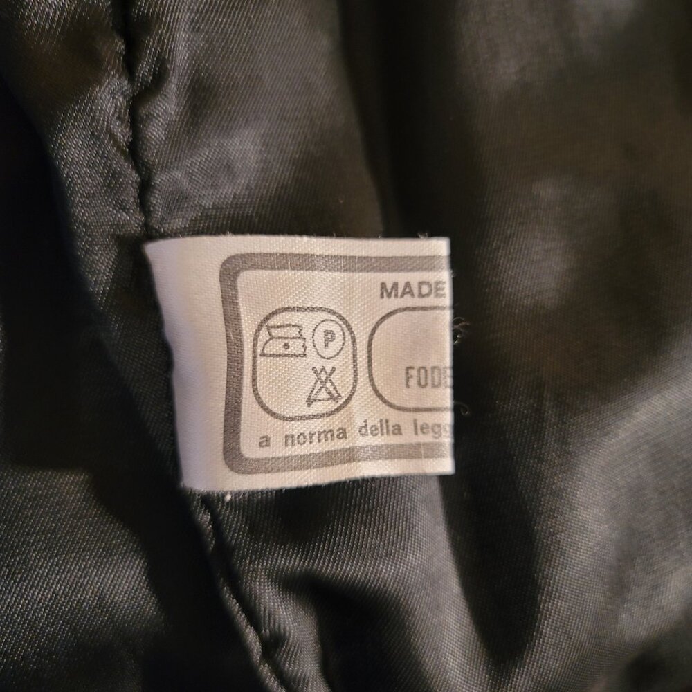 Women's Vera Pelle 100% Genuine Italian Leather Jacket ~ Black ~ Size 44 - Picture 7 of 8